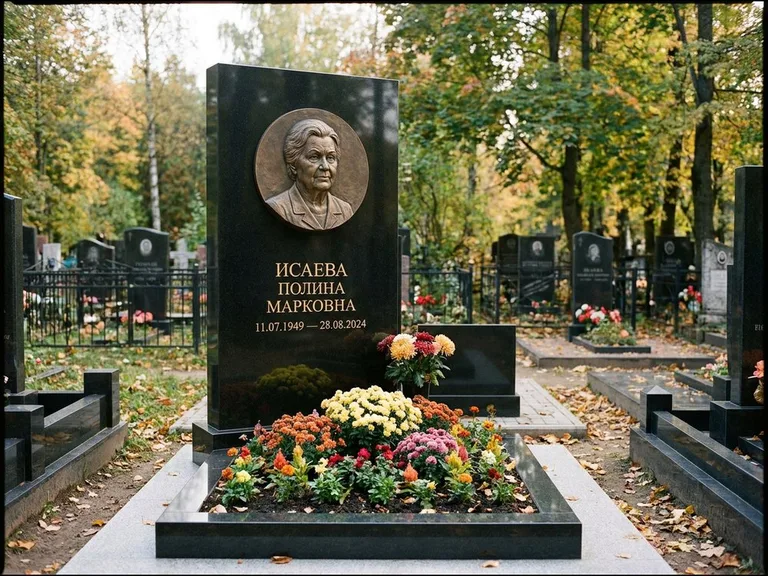 Памятник с барельефом — выполненная работа 20 в Иркутске