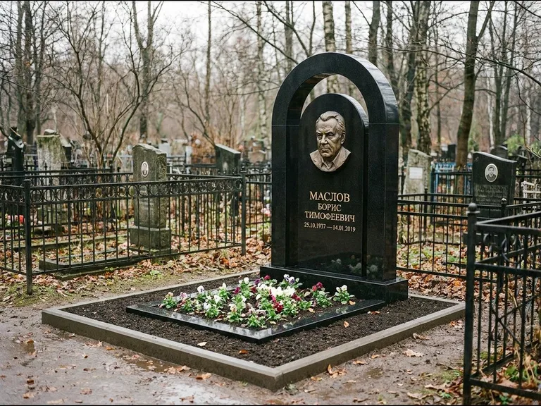 Памятник с барельефом — выполненная работа 23 в Иркутске