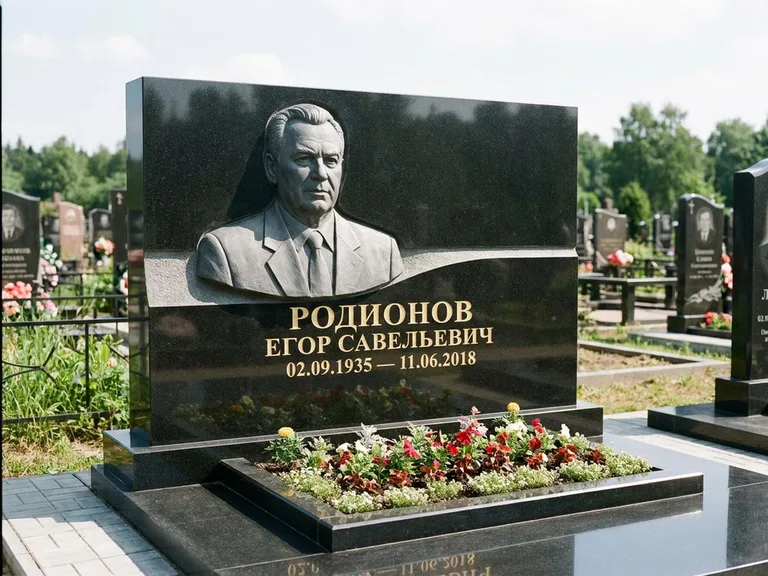 Памятник с барельефом — выполненная работа 27 в Иркутске