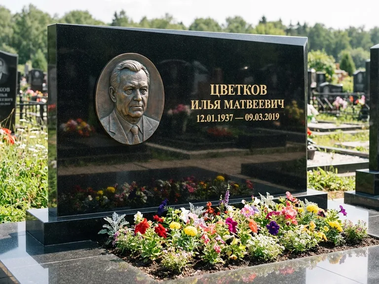 Памятник с барельефом — выполненная работа 33 в Иркутске