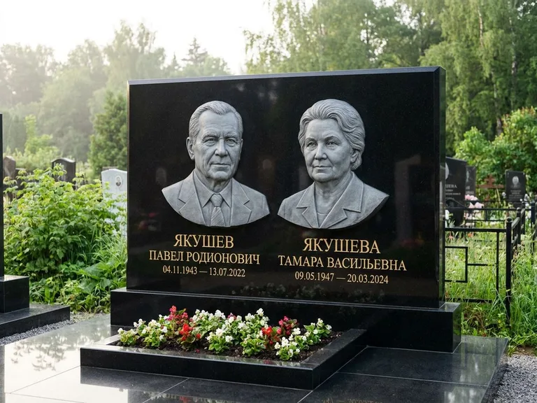 Памятник с барельефом — выполненная работа 36 в Иркутске