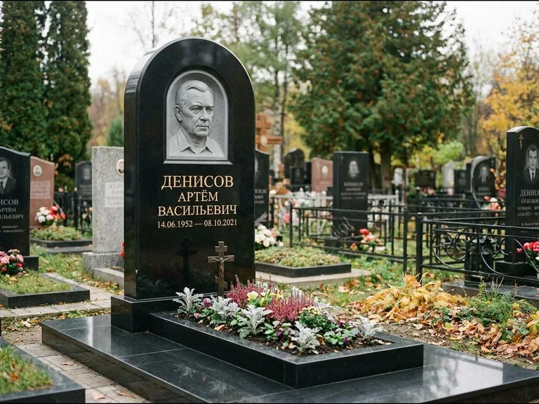 Памятник с барельефом — выполненная работа 5 в Иркутске