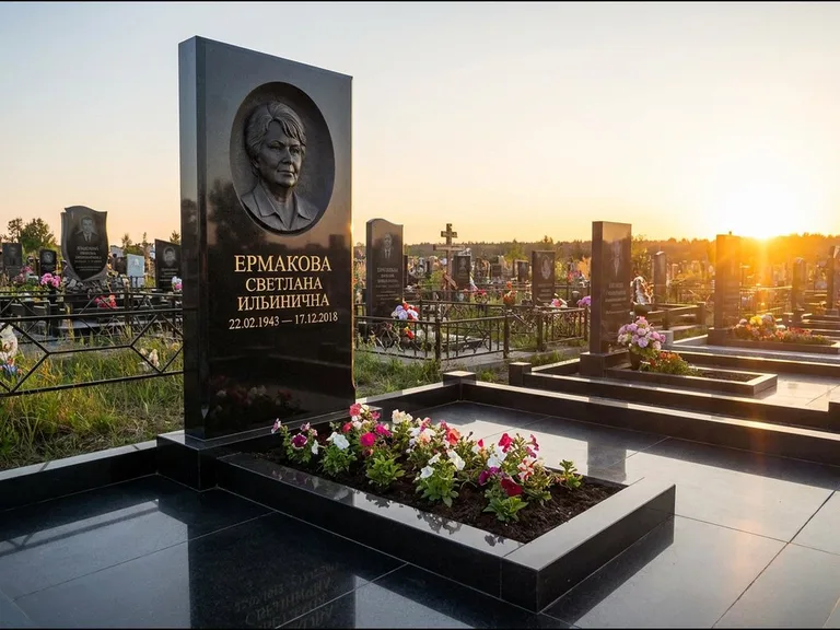 Памятник с барельефом — выполненная работа 6 в Иркутске