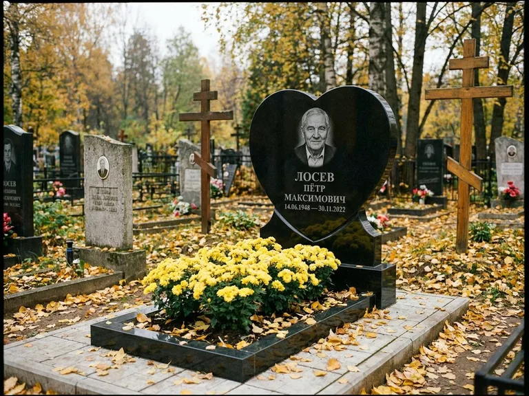 Керамический портрет пожилой женщины в Иркутске