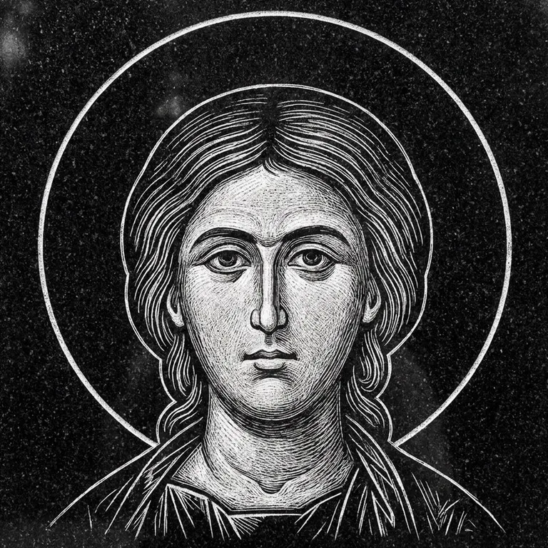 Пакет Именной образ — иконы для гравировки на памятник: Малая именная икона над портретом
