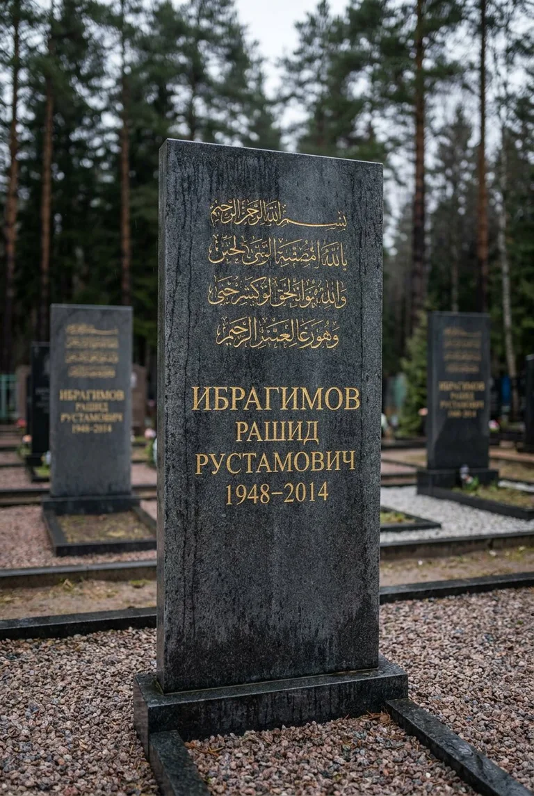 Аллея на Бутовском кладбище в лесопарке