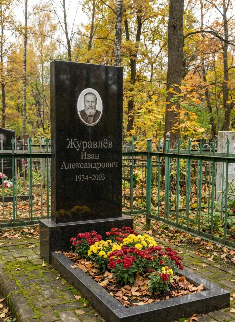 Аллея на Евдокиевском кладбище в Липецке