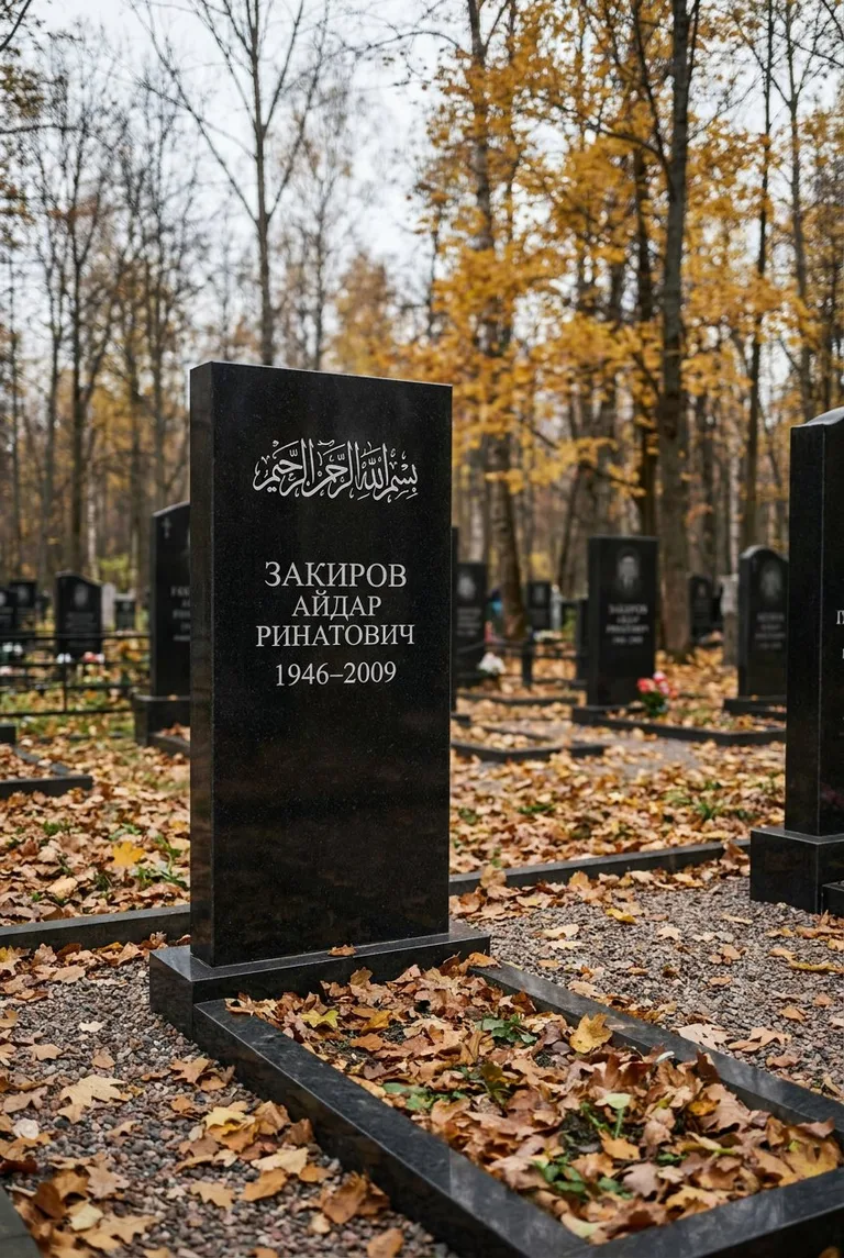 Аллея на Кузьминском кладбище в Москве