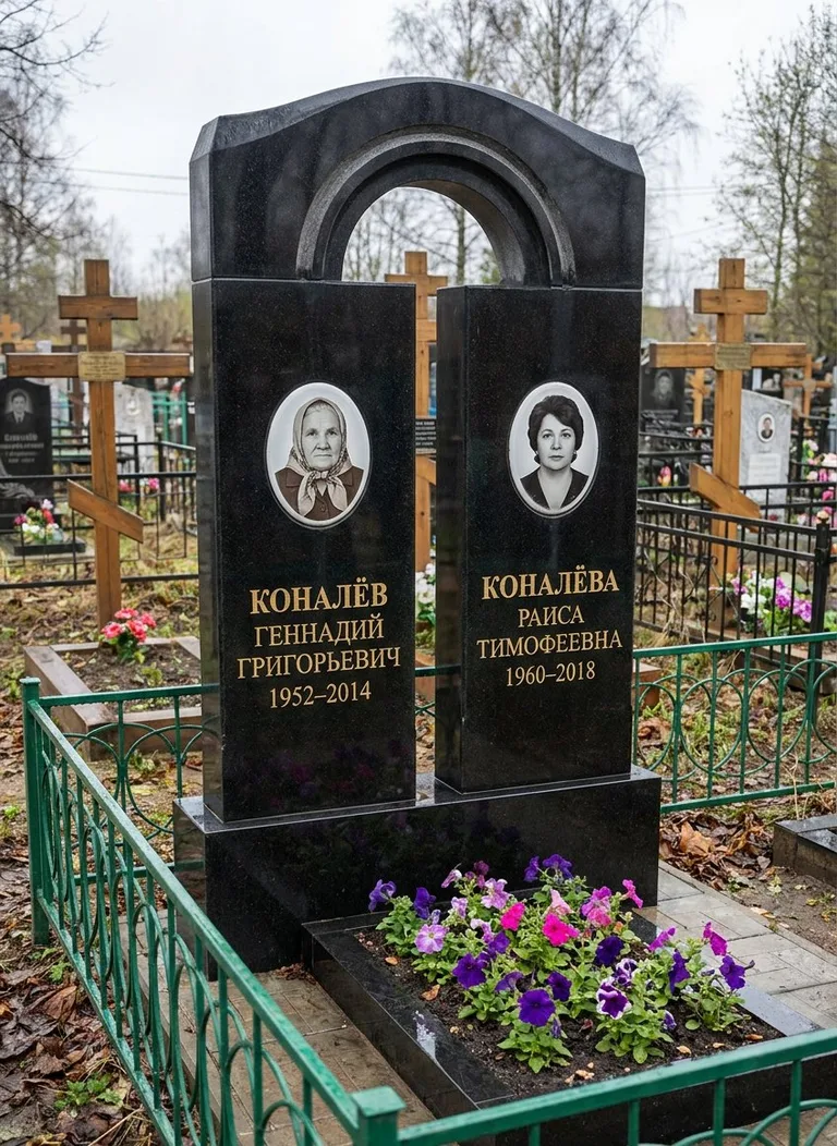 Аллея на Ново-Гражданском кладбище в Рязани