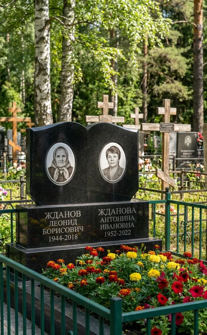 Аллея на Радищевском кладбище в Иркутске
