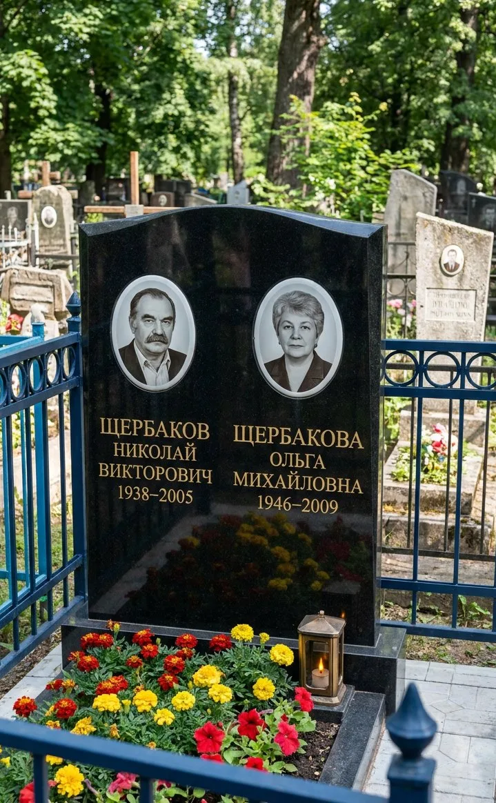 Аллея на Воскресенском кладбище в Ставрополе