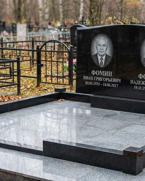 Премиум-комплекс под ключ с вазами и скамьёй в Иркутске