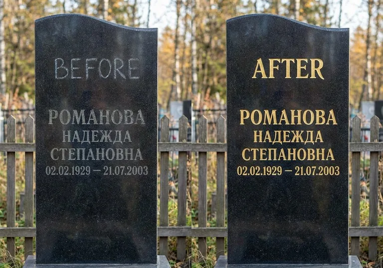Заделка трещин и полировка гранита: до и после в Иркутске