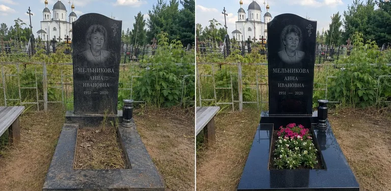 Мойка фигурного памятника до и после в Иркутске
