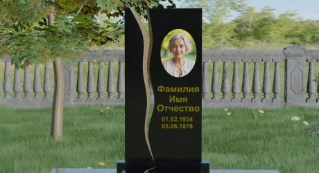 Памятник на могилу в виде дерева из гранита