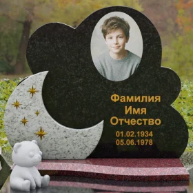 Вертикальный гранитный памятник светский П133 - П133