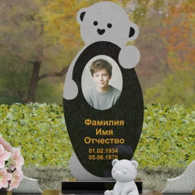 Комбинированный вертикальный памятник светский П136 - П136