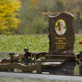 Светский вертикальный гранитный памятник - П160