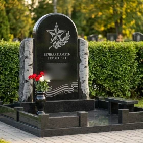 Светский Гранитный вертикальный мемориальный комплекс - ПН407