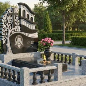 Элитный Гранитный или мраморный православный памятник - ПН438