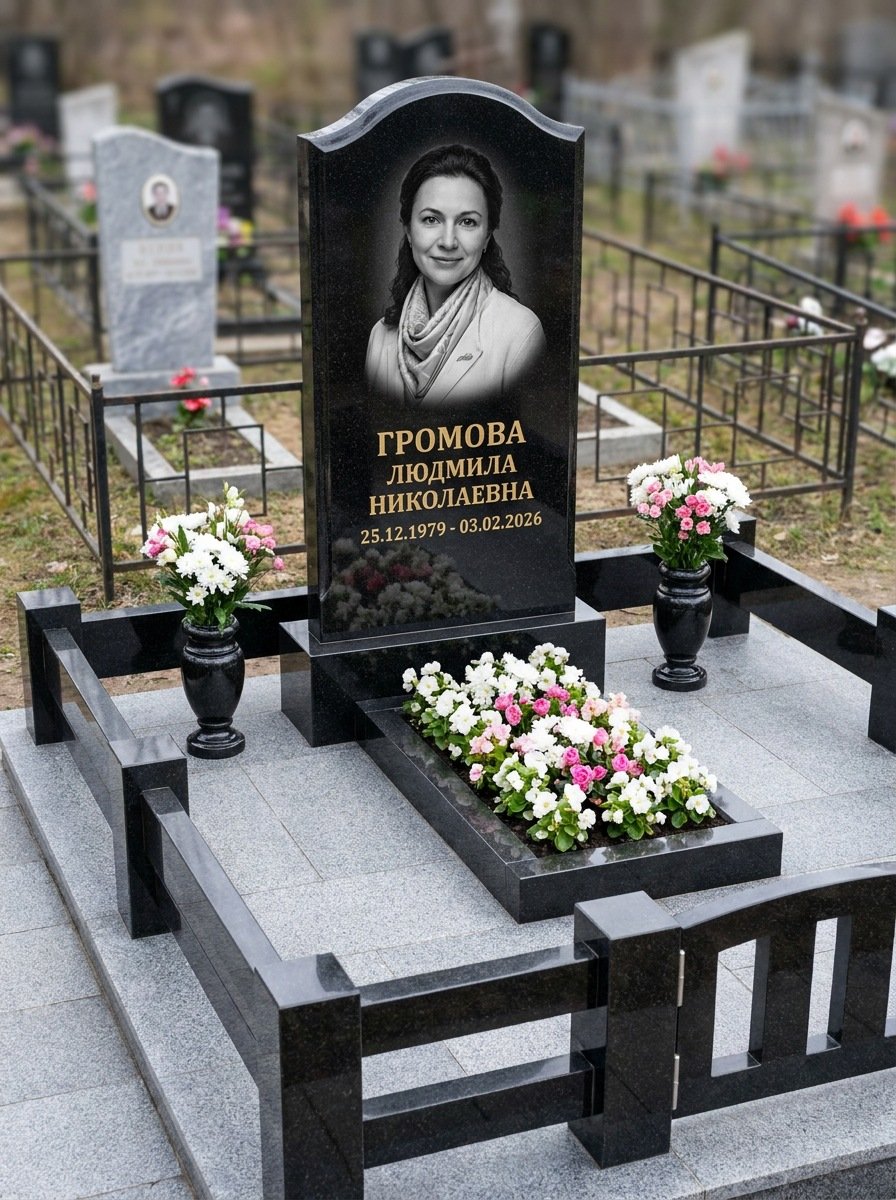 Портрет на памятнике в Иркутске — Чёрно-белый портрет подготовили под станок — гравировка на стеле