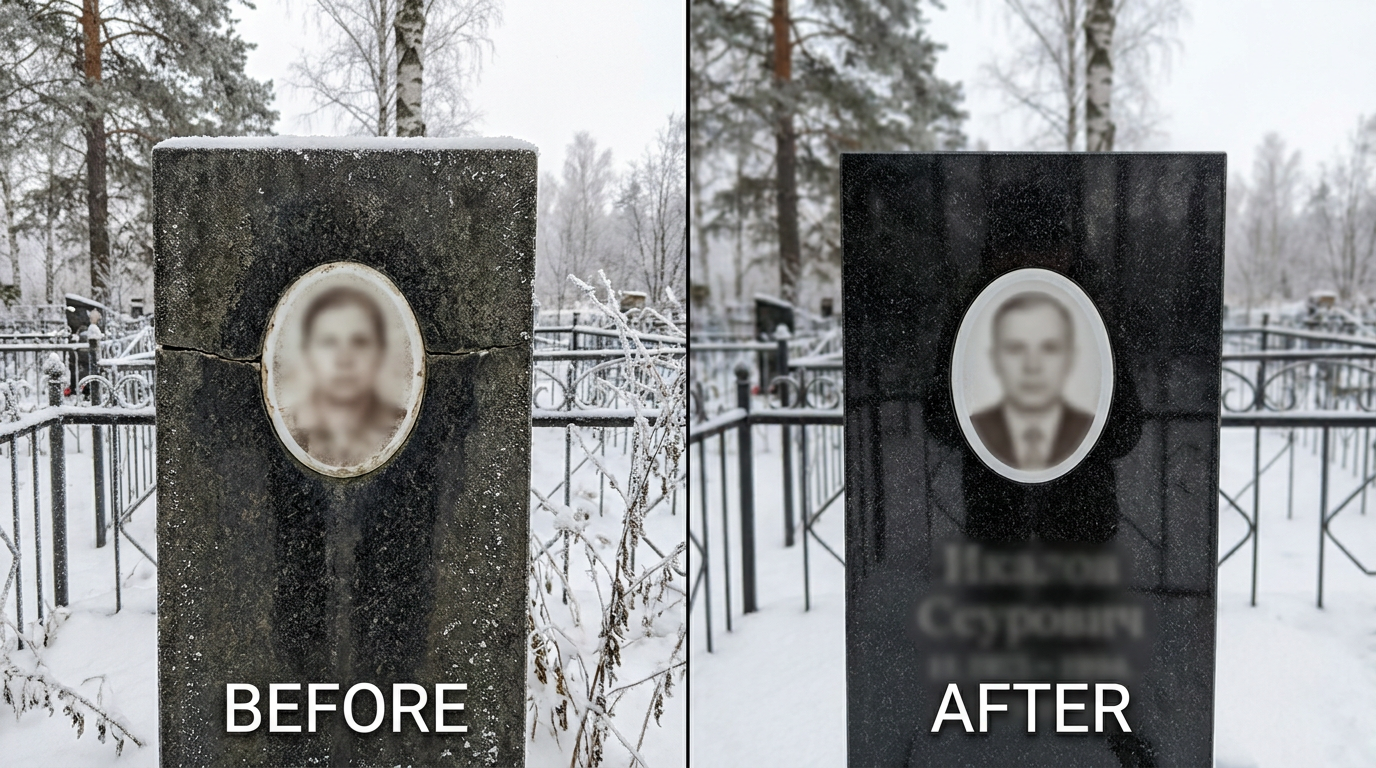 Реставрация памятника в Иркутске — пример 4