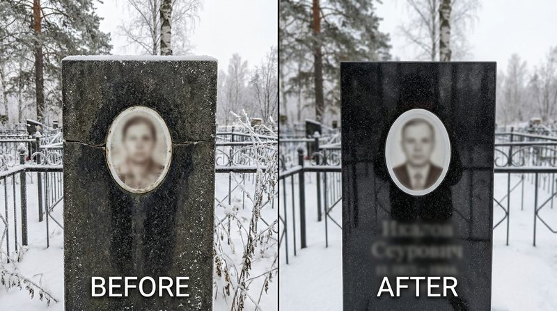 Реставрация памятника в Иркутске — пример 4