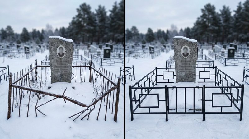Установка ограды в Иркутске — пример 1